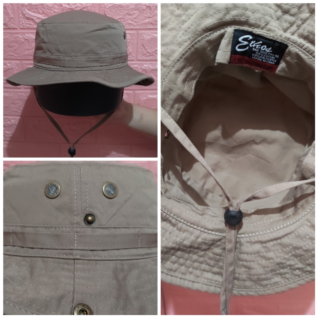 Ethos Cotton Bucket Hat, Men's Fashion 