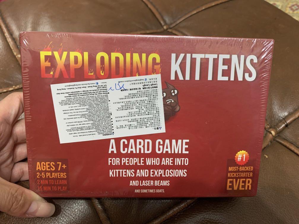 exploding kittens （分類：桌遊及拼圖）位於 Hong Kong。 由 all_for_m 提交（商品編號 1149102363，圖片 1）。簡介： 清屋放售 全新未折 #只限樂富或黃大仙地鐵站交收。