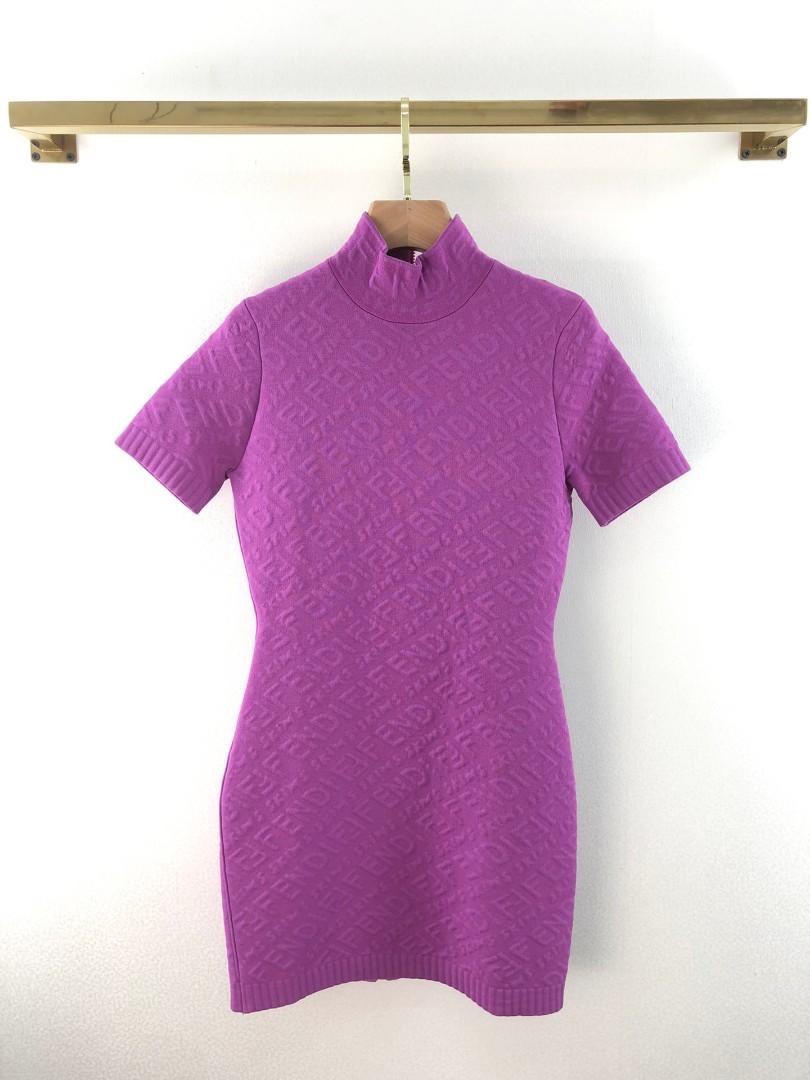 fendi purple dress