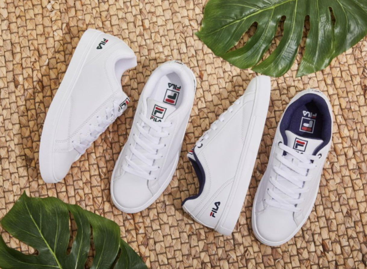 Fila ladies leather court shoe deals