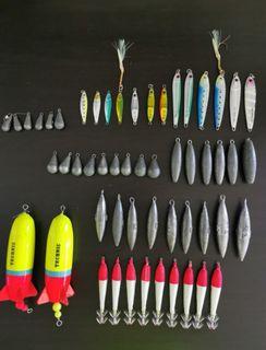 Fishing Items (Hooks, weights, poppers, baits)