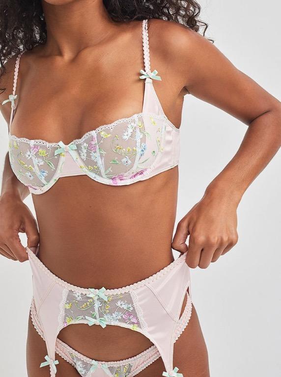 [Set L/M] For Love & Lemons Midsummer Floral Bra and Panty Set, Women