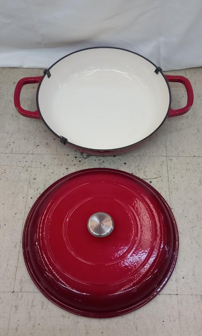 French Pan Cast Iron w/Lid 3.2L Crofton, TV & Home Appliances, Kitchen Appliances, Other Kitchen
