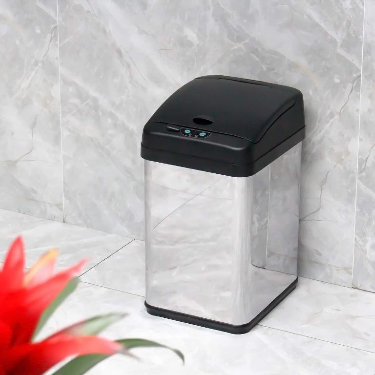 30 Litre Grandma Shark Automatic Trash Can Kitchen Bin,Square Sensor Bin with Infrared Technology,With Pet-proof Lock 