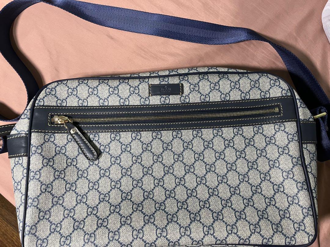 Gucci blue messenger bag store