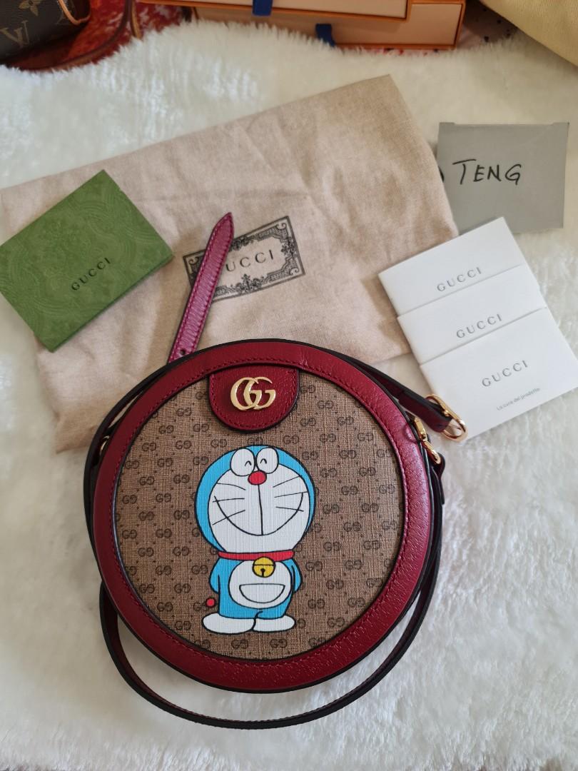 gucci doraemon round bag