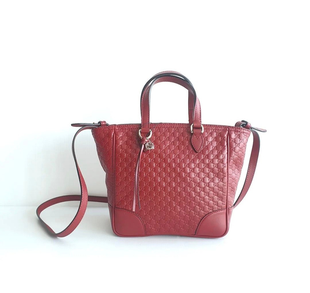 Gucci Red Small Tote Bag, Luxury, Bags & Wallets on Carousell