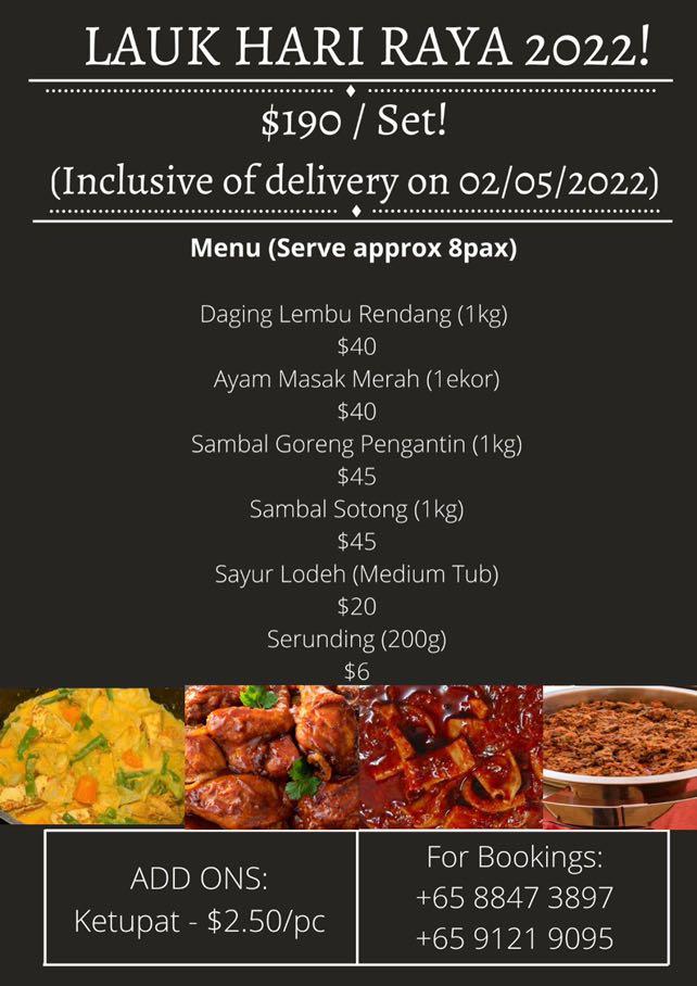 Hari Raya Open Orders Lauk Raya 2022 Food And Drinks Local Eats On Carousell 4448