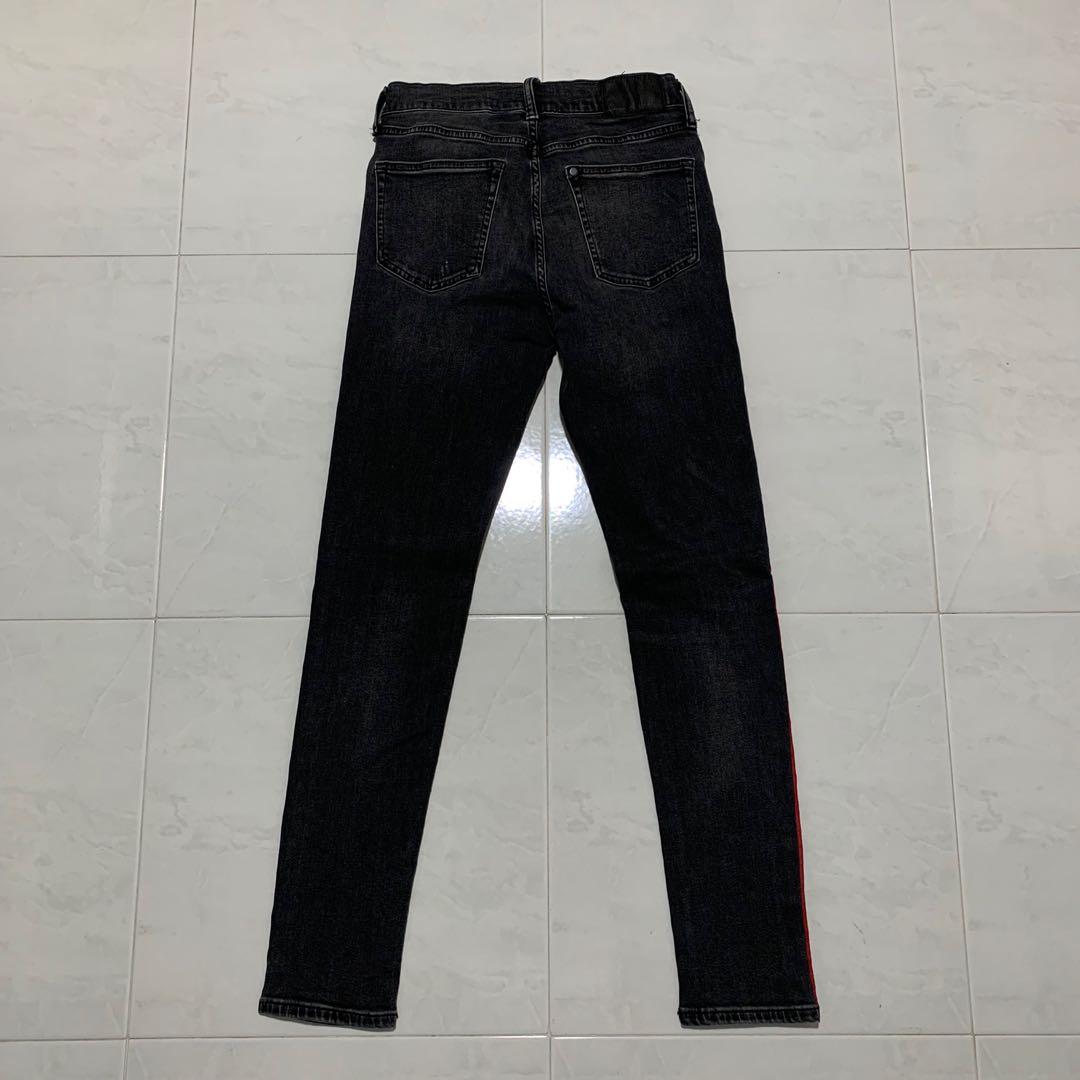 Red side stripe new arrivals jeans mens