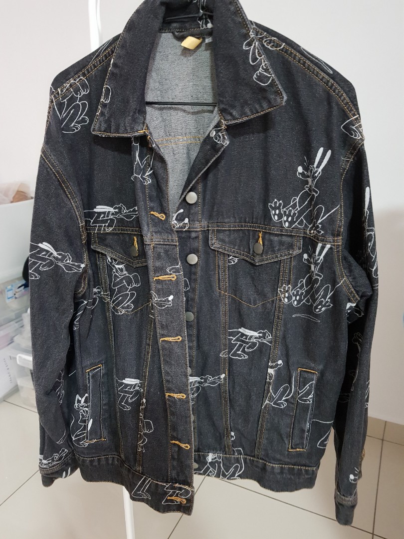 Black jean top jacket h&m