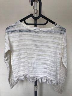 H&M White Sweater