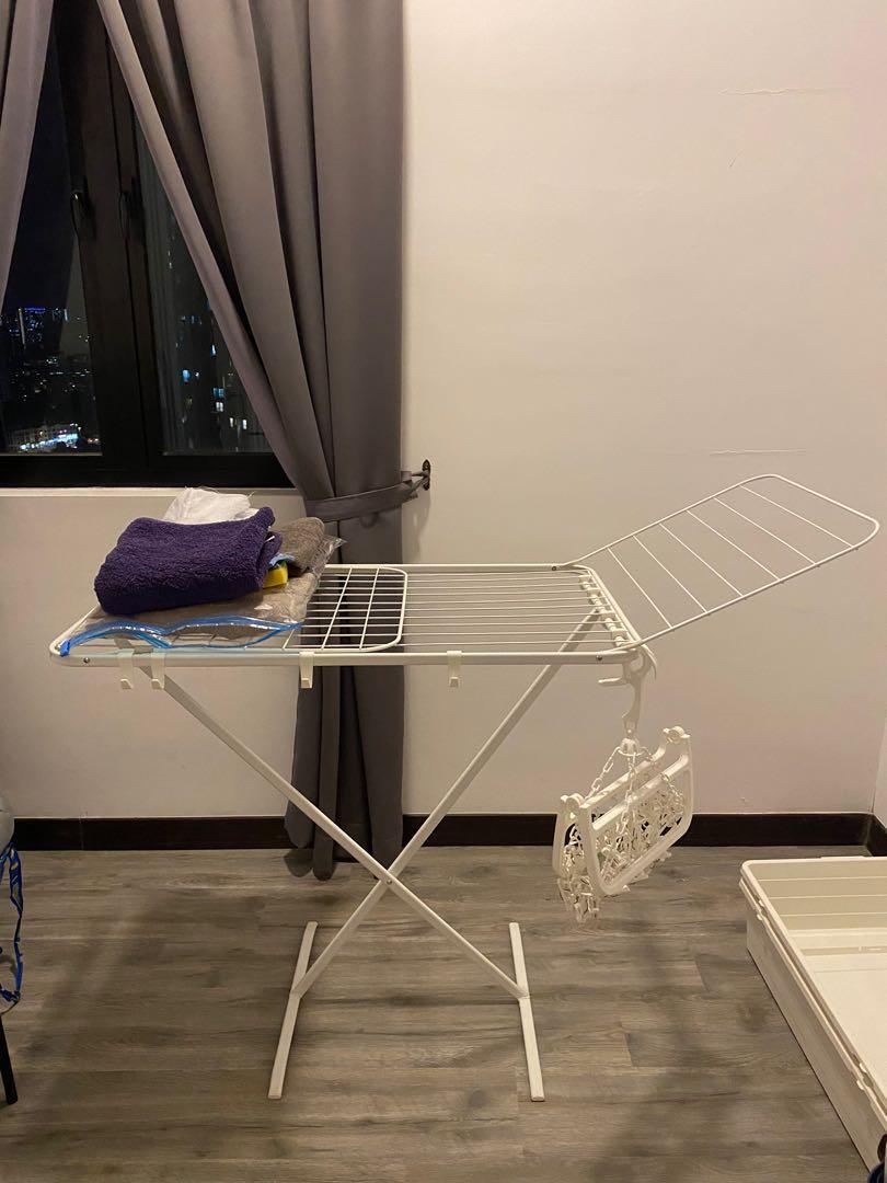 IKEA MULIG clothes drying rack in/outdoor white, Furniture & Home