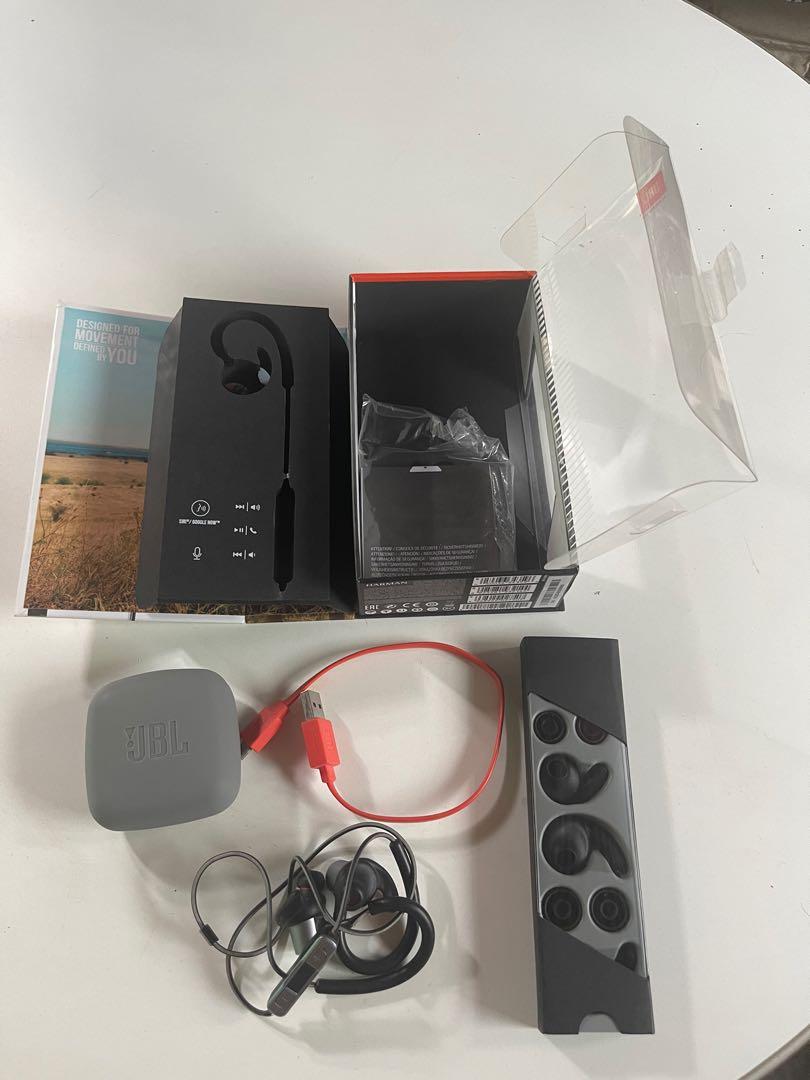 JBL Reflect Countour2 wireless bluetooth (Category: Earphones) located in Guimba. Submitted by jenny_2908 (Listing ID 1149157252, Image 1). Description: preloved jbl bluetooth headset wireless, secure fit, sweat proof unused extra ear tip issue see last pic mejo ngtuklap lang ung balot llgyan nlng ng electric tape, walang sira ang wire does not affect the quality of the sound .