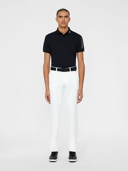Black polo white pants clearance