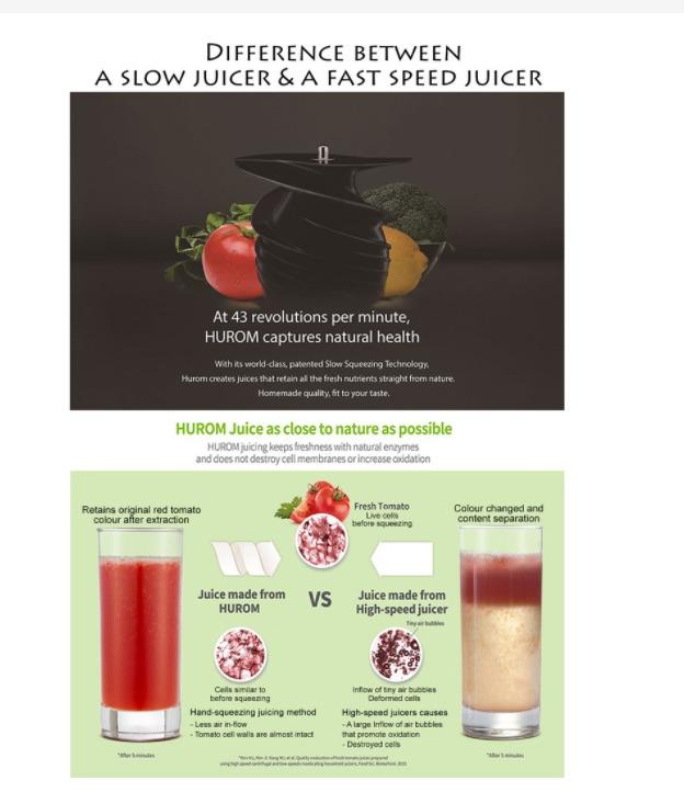 Juicer Classic Basic Cold Press Fruits & Vegetables Slow Juicer (Juice