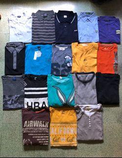 Kaos & crewneck seken/second branded borongan siap pake atau jual lagi