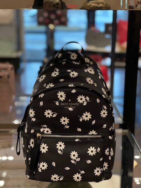 Kate Spade Chelsea Medium Backpack Better Bico in Floral Black Multi,  Luxury, Bags & Wallets on Carousell