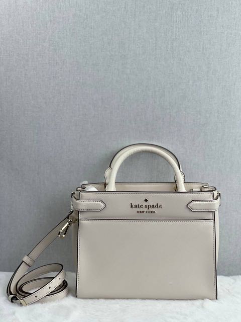 Kate Spade Staci Small Satchel in Parchment, Luxury, Bags & Wallets on  Carousell