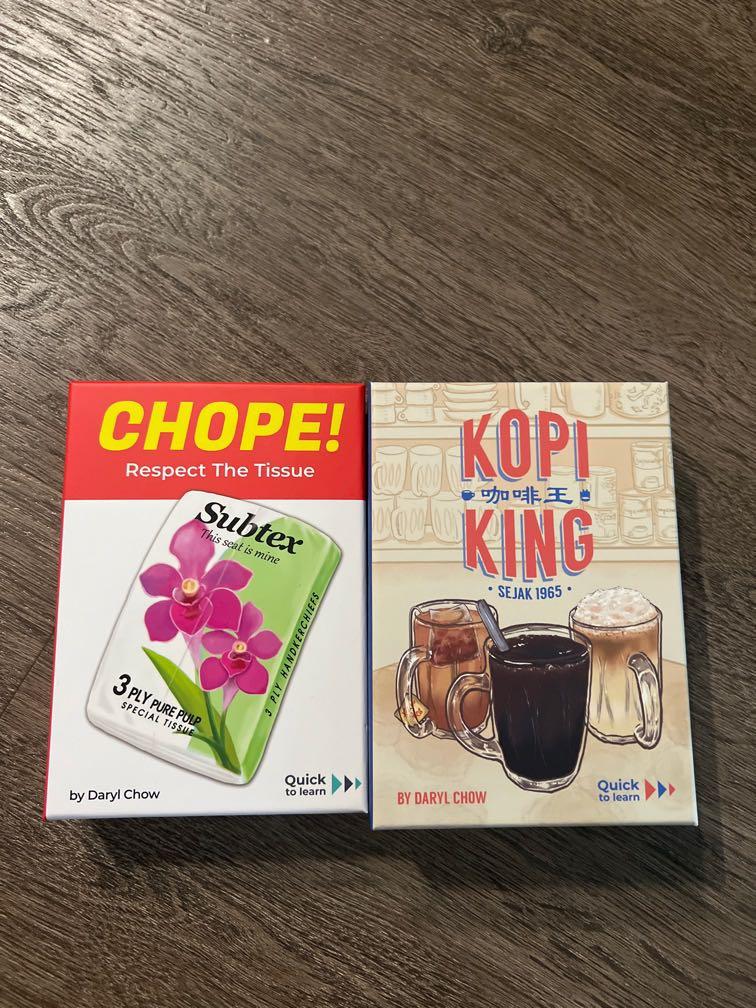 Kopi King & Chope card game, Hobbies & Toys, Toys & Games on Carousell