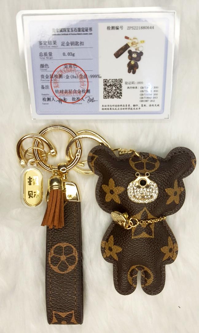 JNGOLD ONLINE SHOP on Instagram: L V bear key chain with 24k gold (comes  with paper bag na po) 650 each // 10pcs available