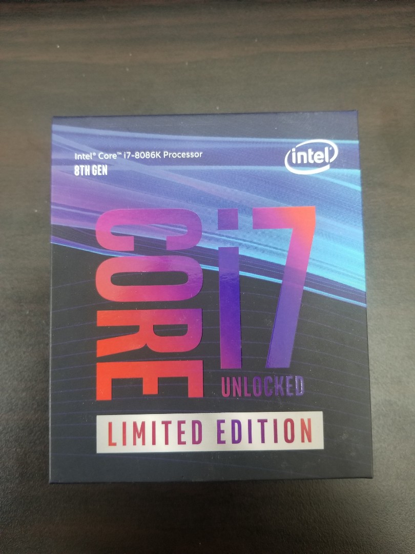 Limited Edition Intel Core i7-8086K, Computers  Tech, Parts  Accessories,  Computer Parts on Carousell