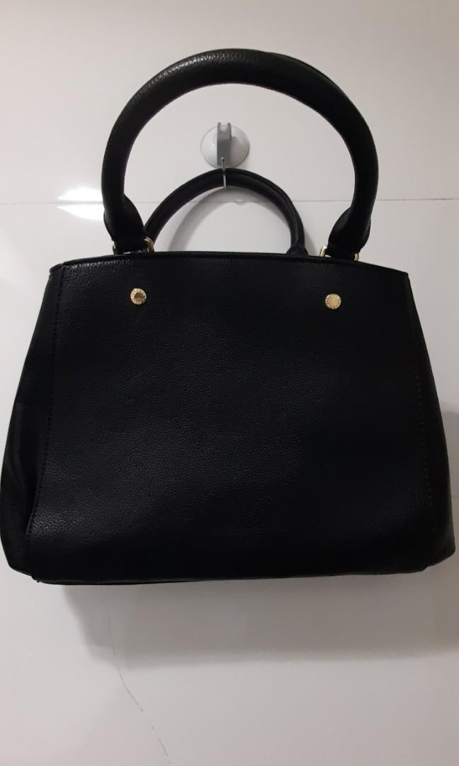 Lv black best sale tote bag