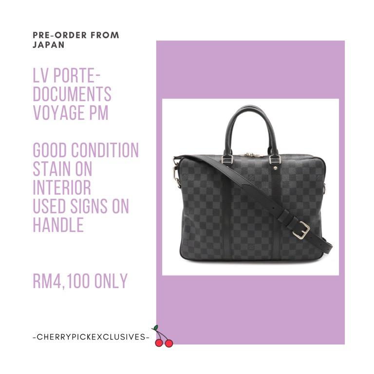 LV PORTE-DOCUMENT VOYAGE PM, Luxury, Bags & Wallets on Carousell