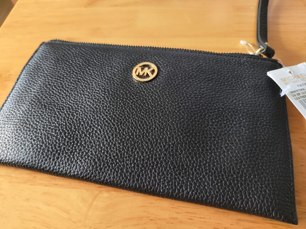 Michael kors fulton zip clutch sales