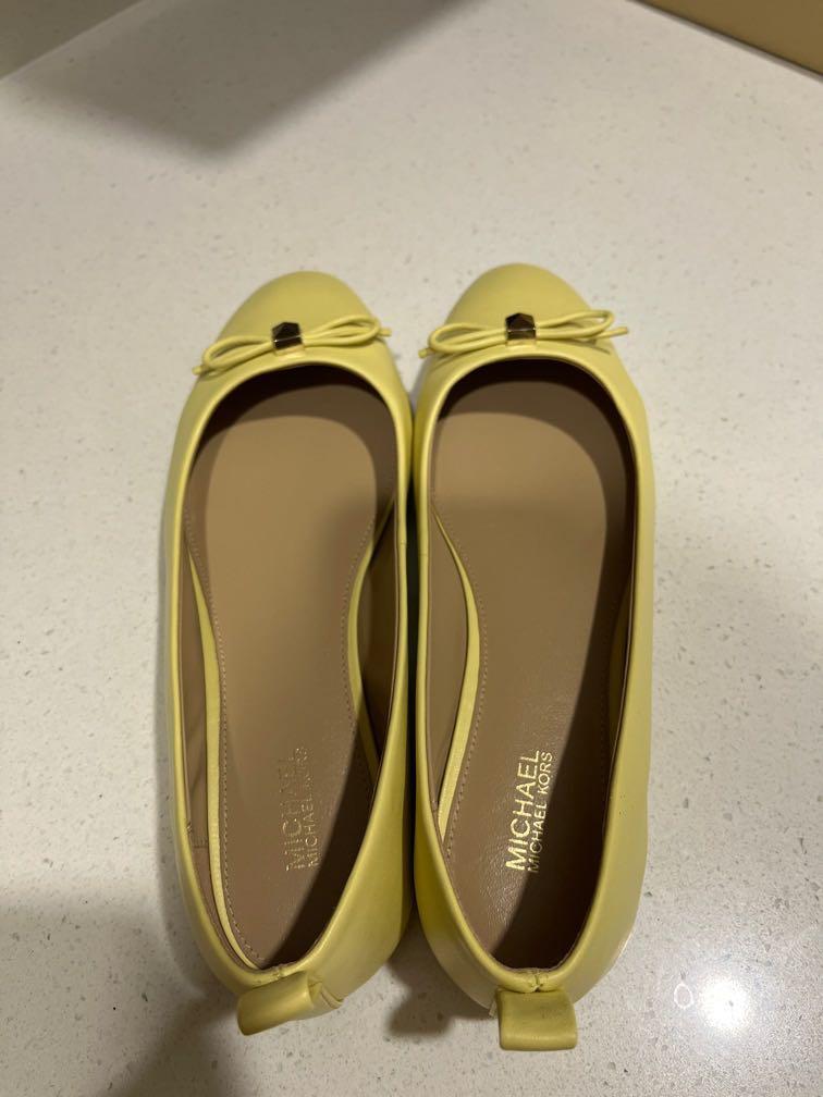 yellow mk shoes