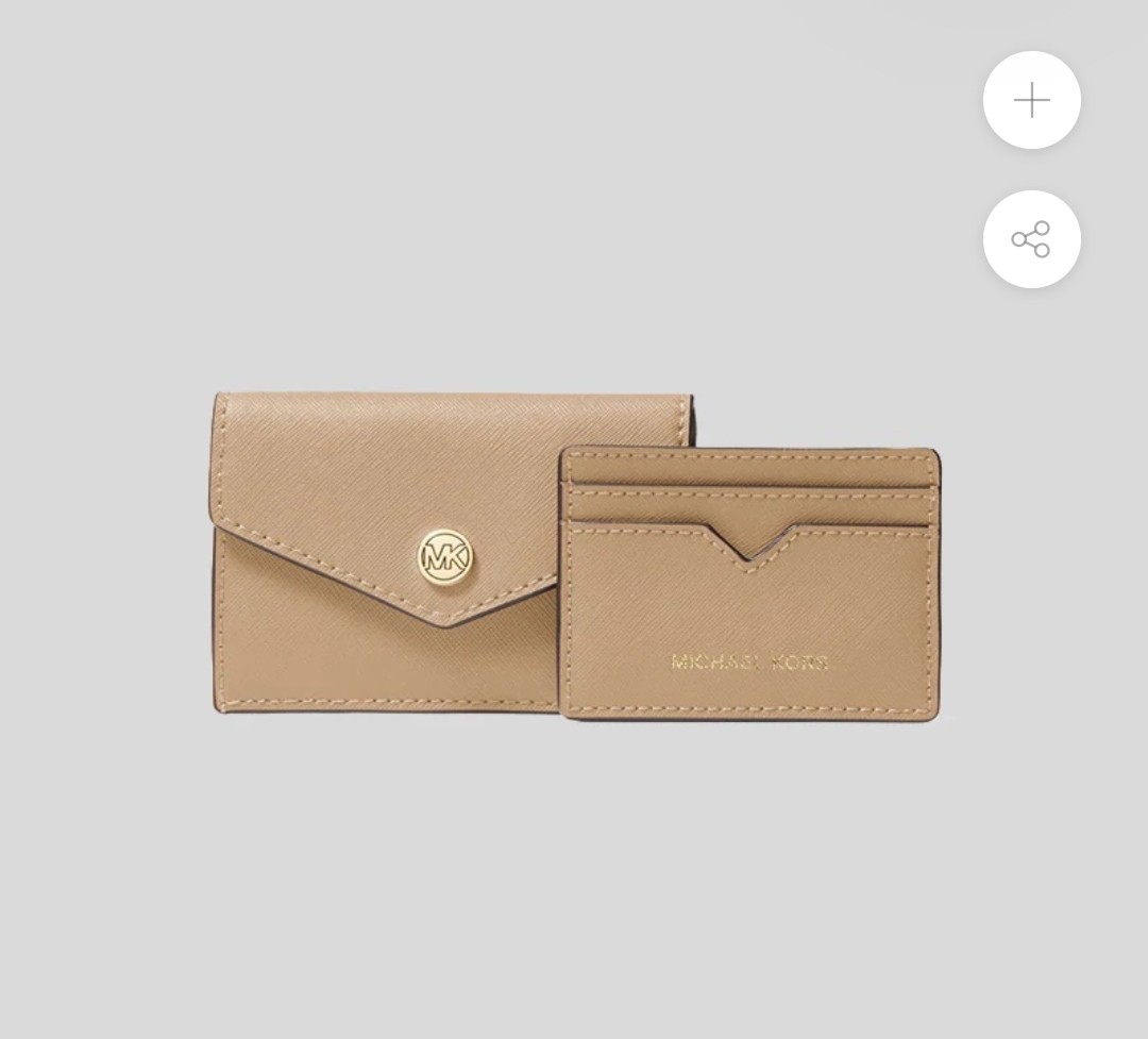 Michael Kors Small Saffiano Leather 3 in 1 Card Case Wallet
