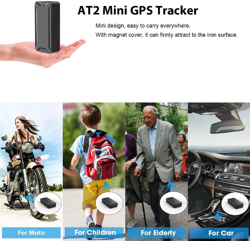 "Mini GPS Tracker, AT2 GPS Tracker Devices with Strong Anti