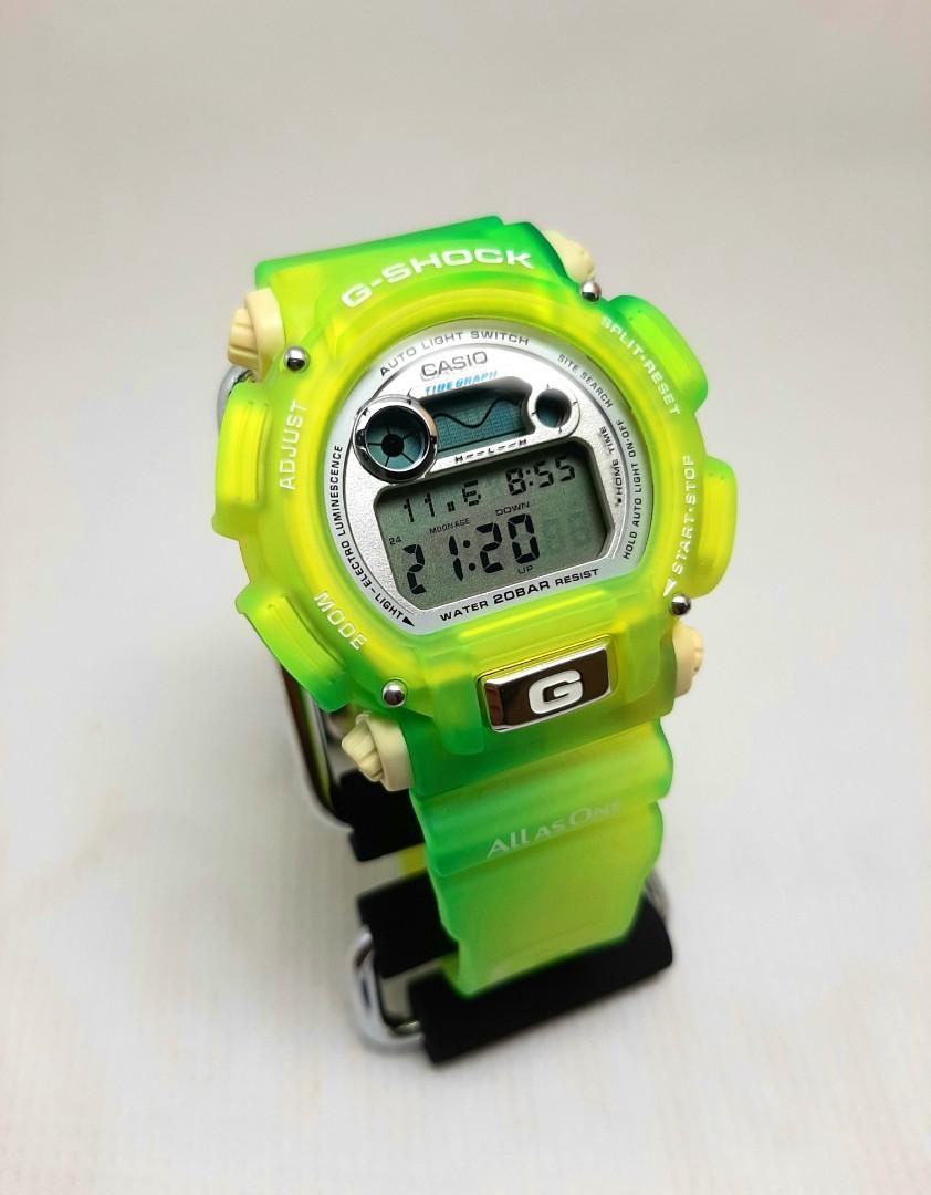 Mint Like New G Shock ICERC DW9000 Tide Graph Moon Phase Sunrise Sunset Steel Keeper Dolphin Whale DW 9000 DW9000K DW 9000K Vintage Casio Retro