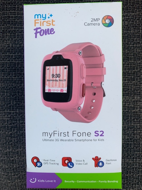 myFirst Fone S2 in Pink The Ultimate 3G Smartwatch With GPS For