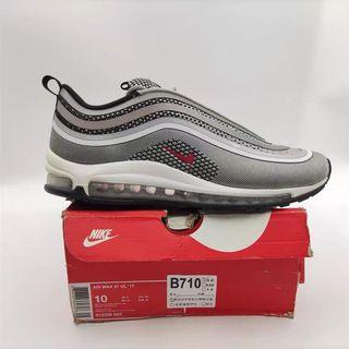 Air max 97 low trainers Nike Silver size 46 EU in Polyester - 15156740