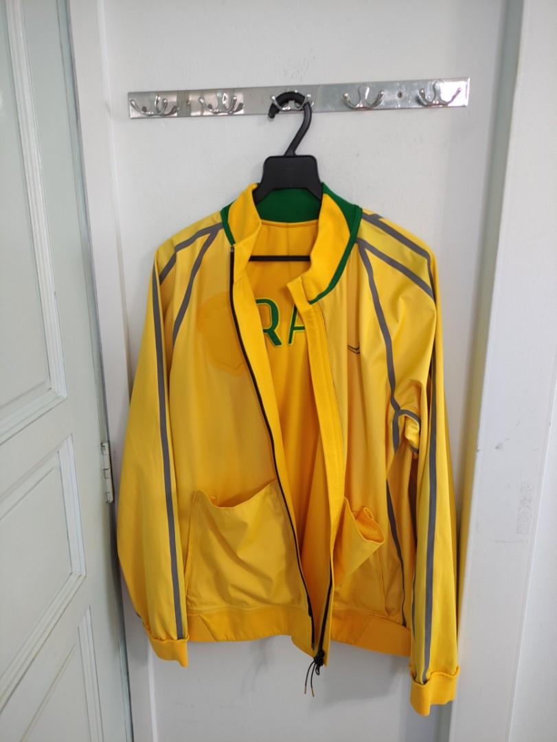 Nike N98 Brazil CBF Authentic Track Soccer Jacket (Large) Yellow :  : Clothing & Accessories