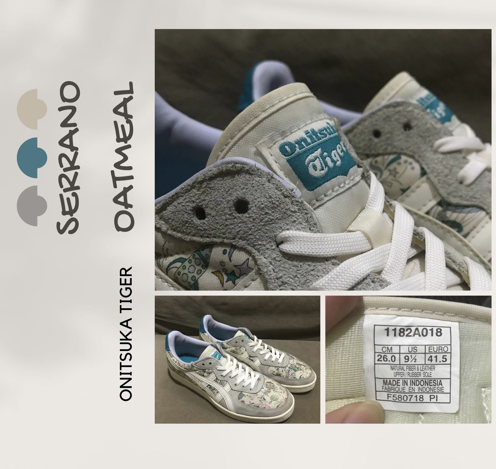 onitsuka tiger serrano oatmeal