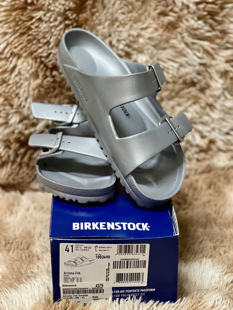 Mens sales silver birkenstocks