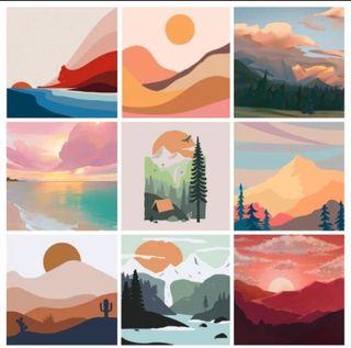 PAINT BY NUMBERS LANDSCAPE