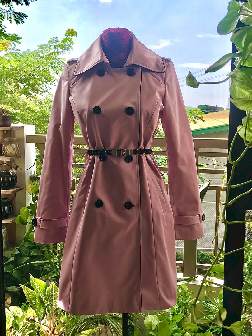 Pastel trench coat (preloved), Women's Fashion, Coats, Jackets and Outerwear on Carousell