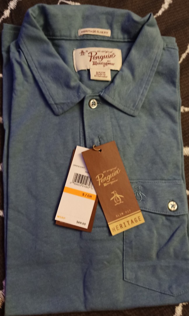 Penguin Polo Shirt, Men's Fashion, Tops 