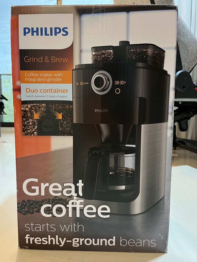 Philips Coffee maker with grinder, TV & Home Appliances, Kitchen