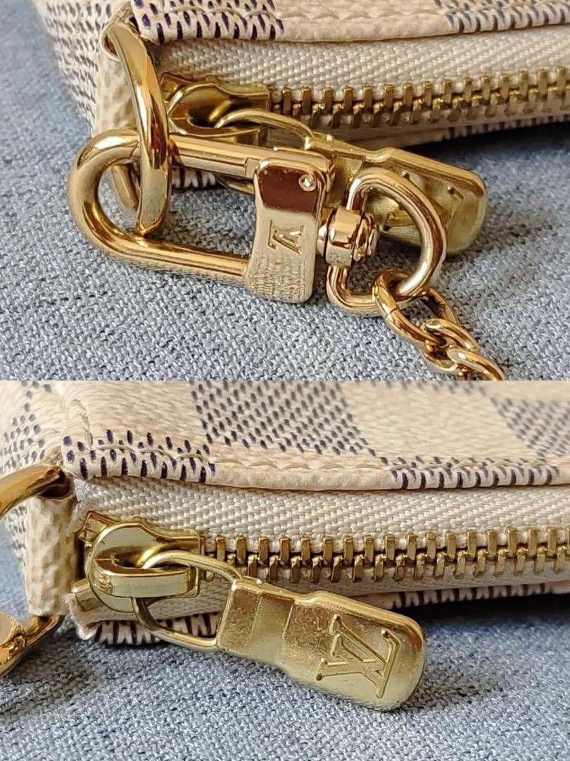 PRELOVED Louis Vuitton Mini Pochette Accessoires Damier Azur SF5119 051223