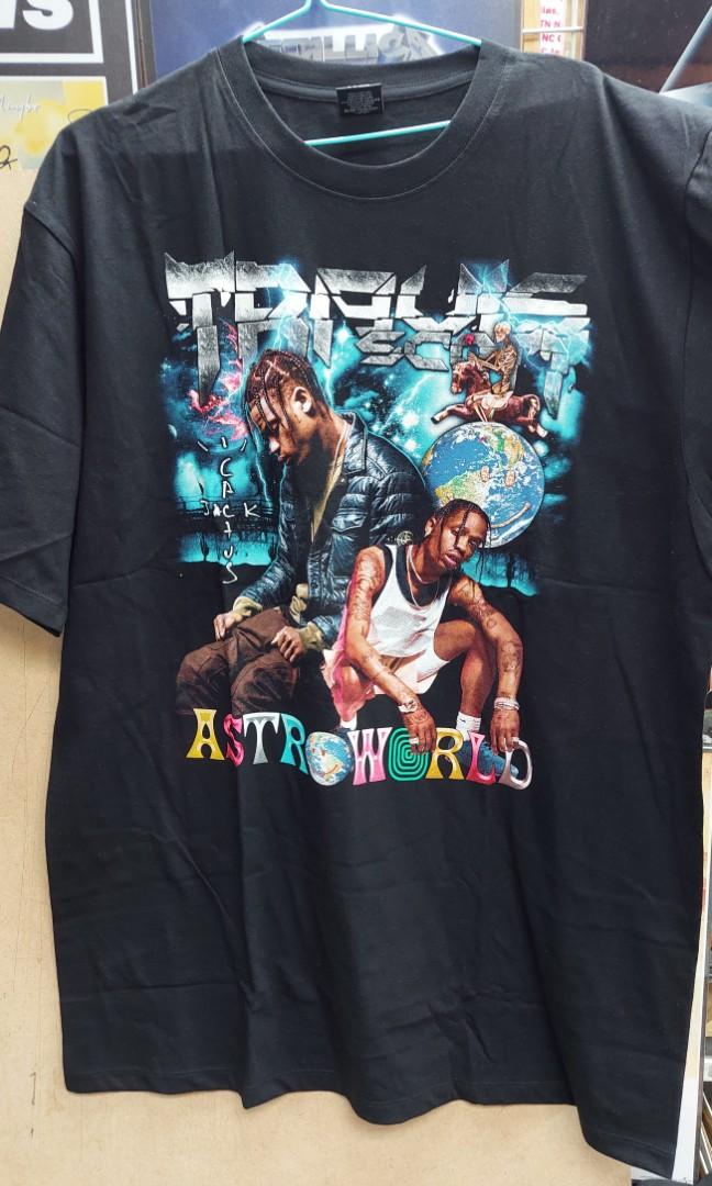 RAP TEES TRAVIS SCOTT ASTRO WORLD BOOTLEG THAILAND SHIRT ( XXL ...