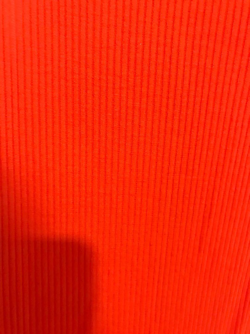 Ribbed Dress In Orange, Women's Fashion, Dresses & Sets, Dresses on ...