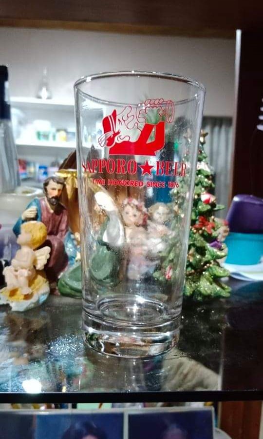 Sapporo beer tall drinking glasses, Hobbies & Toys, Memorabilia