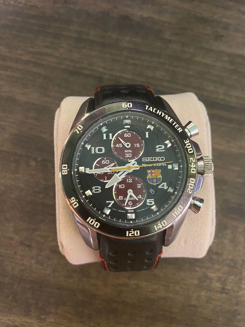 Seiko FC Barcelona Limited Edition Sportura Quartz Alarm Chronograph,  Luxury, Watches on Carousell