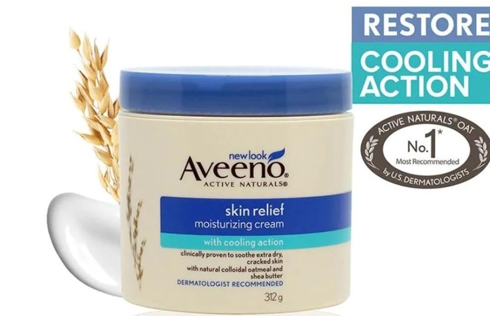 AVEENO Skin Relief Moisturizing Cream, Beauty & Personal Care, Bath & Body, Body Care on Carousell