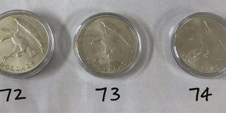 Singapore 1972 - 1979 Non-Proof Silver Coin.