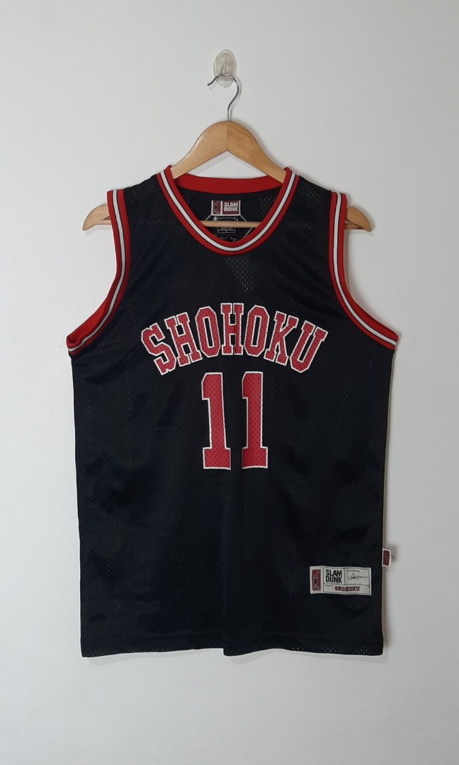 Camiseta roja de baloncesto para hombre, camiseta de cosplay Kaede Rukawa 11st, Rojo