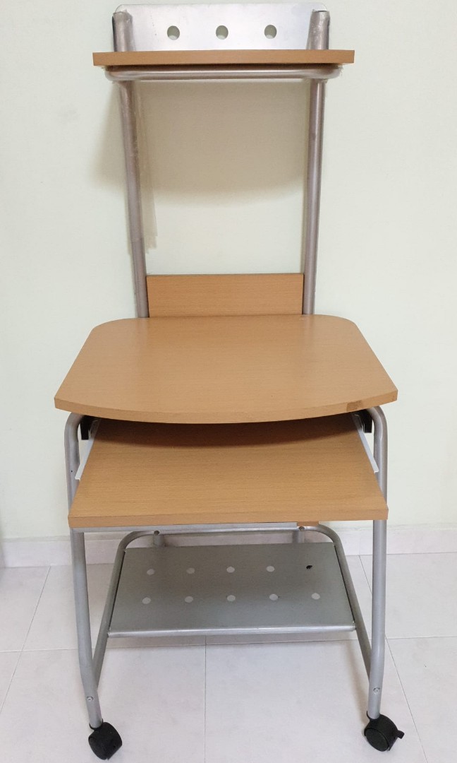 Space saving computer table, Furniture & Home Living, Furniture, Tables ...